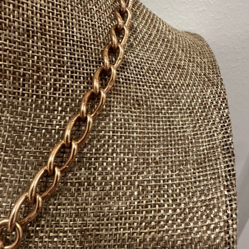 Antique 9ct Watch Chain - Picture 3 of 4